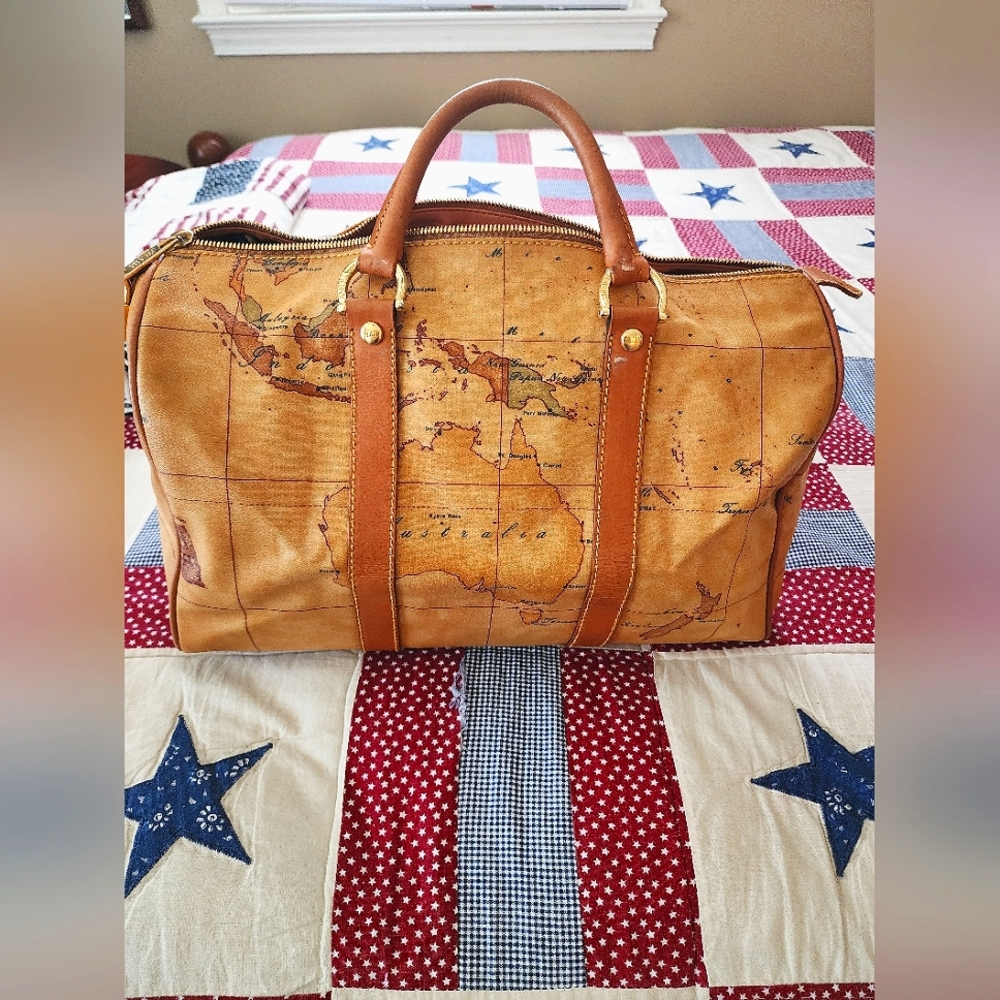 Vintage Alviero Martini Luxury Bag With Lock And Key RARE Find